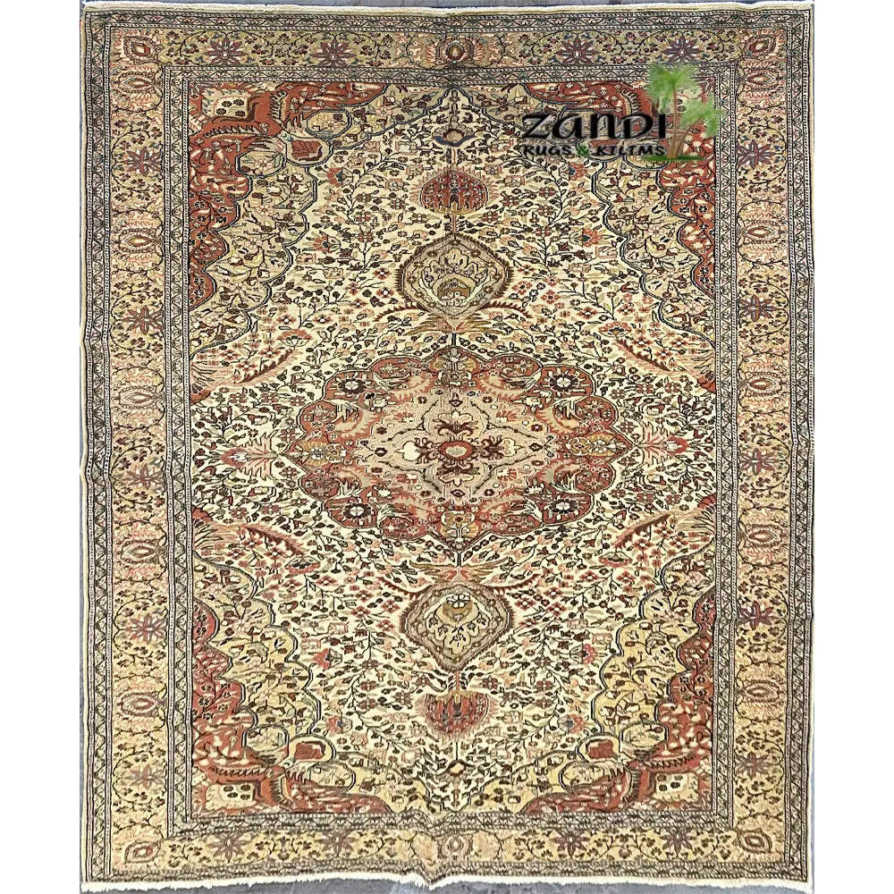 One Of The Kind Afghani Khotan Rug 7'7" x 9'7" zandirugs